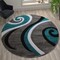 Flash Furniture Turquoise 8' x 8' Modern Plush Abstract Area Rug KP-RG952-88-TQ-GG - alternate 3